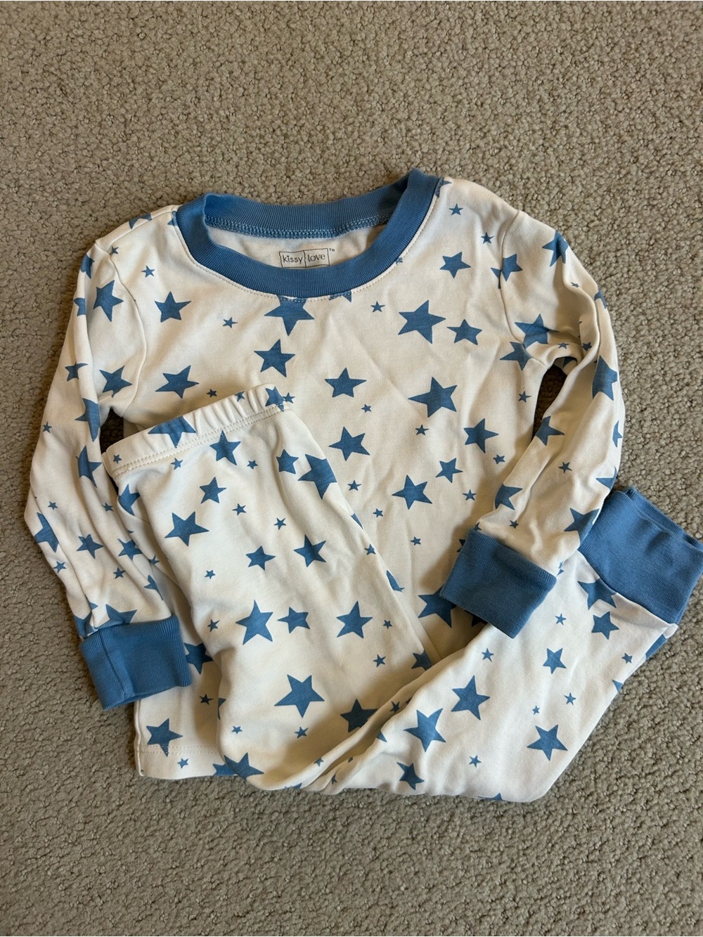 Kissy Love by Kissy Kissy Blue Star Organic Cotton Kids Pajama Set